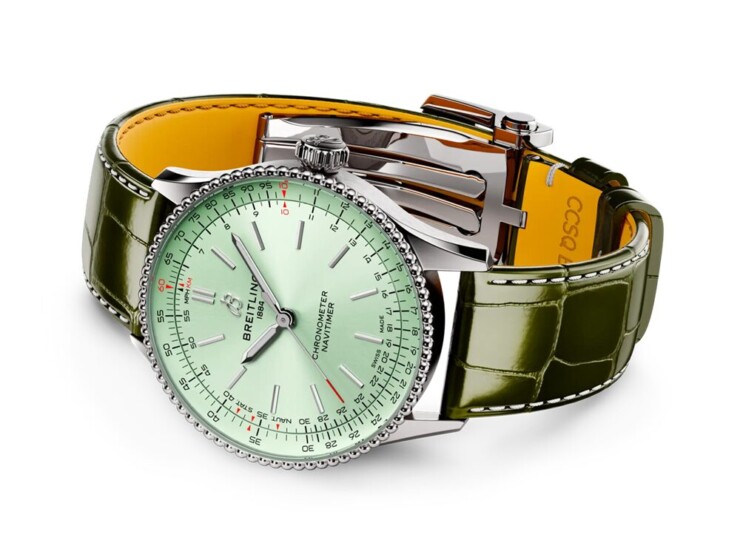 BREITLING ナビタイマー オートマチック 36 ミントグリーン文字盤 A17327361L1P1
