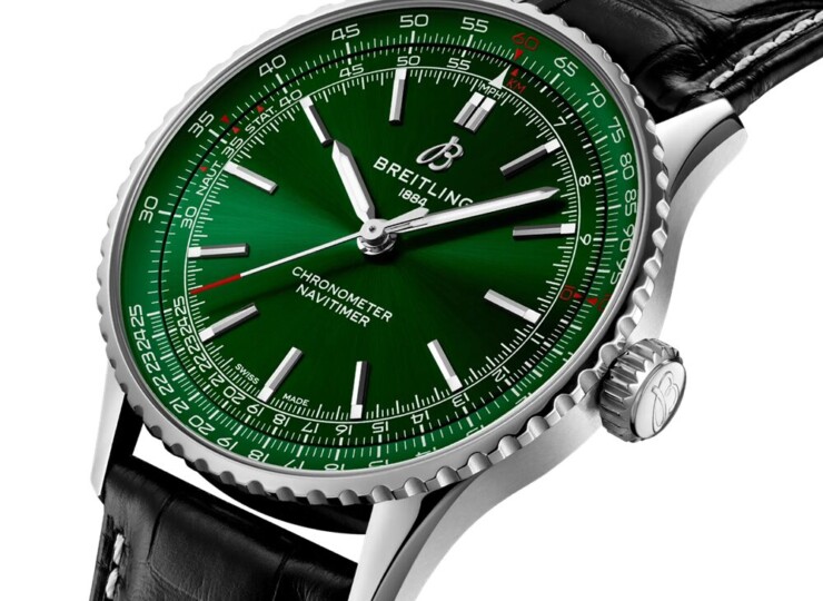 BREITLING ナビタイマー オートマチック 41 グリーン文字盤 A17329371L1P1