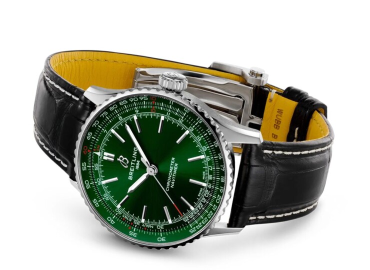 BREITLING ナビタイマー オートマチック 41 グリーン文字盤 A17329371L1P1
