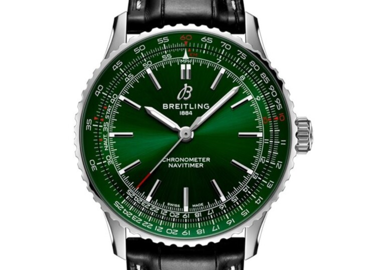BREITLING ナビタイマー オートマチック 41 グリーン文字盤 A17329371L1P1