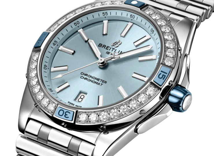 BREITLING スーパー クロノマット オートマチック 38 ブルー文字盤 ステンレススティール ブレスレット A17356531C1A1