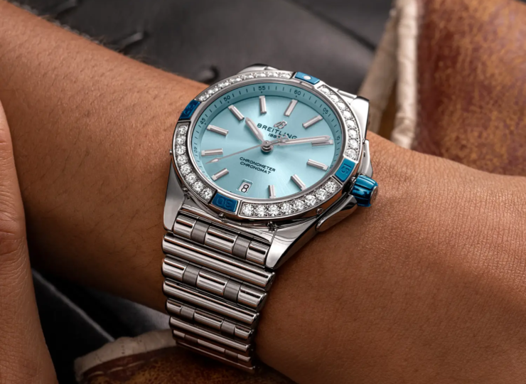 BREITLING スーパー クロノマット オートマチック 38 ブルー文字盤 ステンレススティール ブレスレット A17356531C1A1