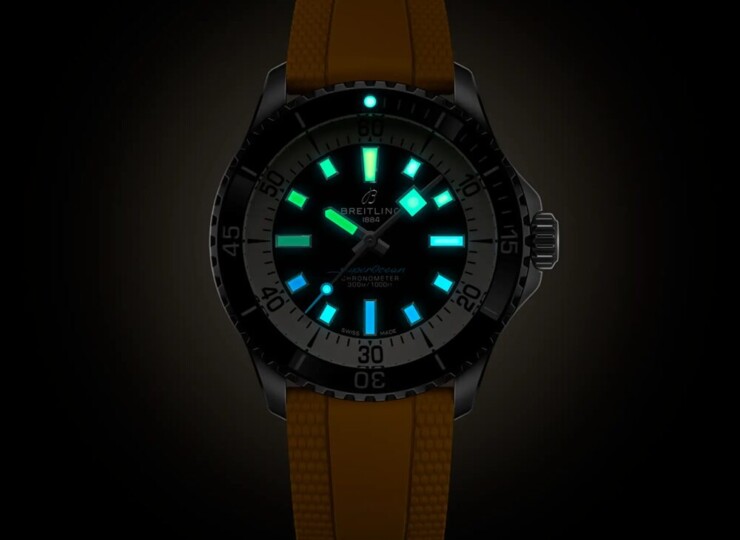 BREITLING スーパーオーシャン オートマチック 42 ブラック文字盤 ステンレススティール イエロー・ラバー・ストラップ A17375211B2S4