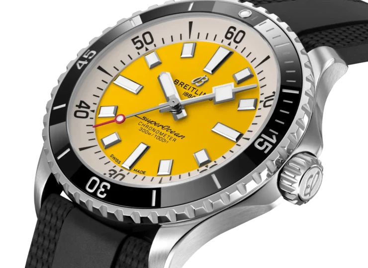 BREITLING スーパーオーシャン オートマチック 42 イエロー文字盤 A17375211I1S1