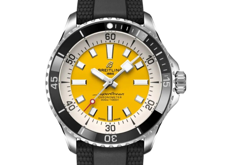 BREITLING スーパーオーシャン オートマチック 42 イエロー文字盤 A17375211I1S1