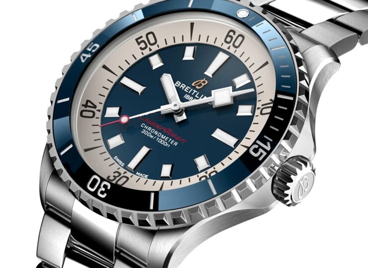 BREITLING スーパーオーシャン オートマチック 42 ブルー文字盤 A17375E71C1A1