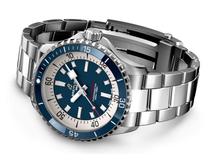 BREITLING スーパーオーシャン オートマチック 42 ブルー文字盤 A17375E71C1A1