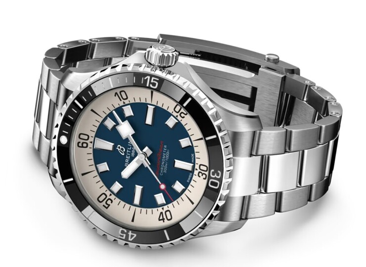BREITLING スーパーオーシャン オートマチック 44 ブルー文字盤 A17376211C1A1