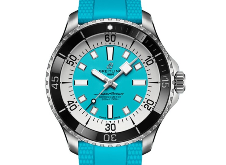 BREITLING スーパーオーシャン オートマチック 44 ターコイズ文字盤 A17376211L2S2