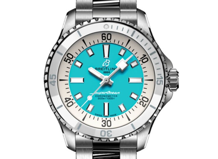 BREITLING スーパーオーシャン オートマチック 36 ターコイズ文字盤 A17377211C1A1
