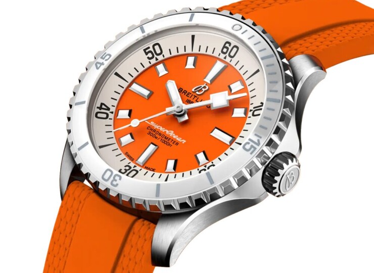 BREITLING スーパーオーシャン オートマチック 36 オレンジ文字盤 A17377211O1S1