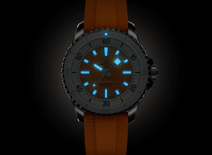 BREITLING スーパーオーシャン オートマチック 36 オレンジ文字盤 A17377211O1S1