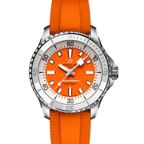 BREITLING スーパーオーシャン オートマチック 36 オレンジ文字盤 A17377211O1S1