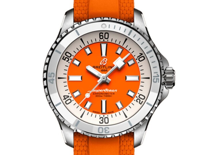 BREITLING スーパーオーシャン オートマチック 36 オレンジ文字盤 A17377211O1S1