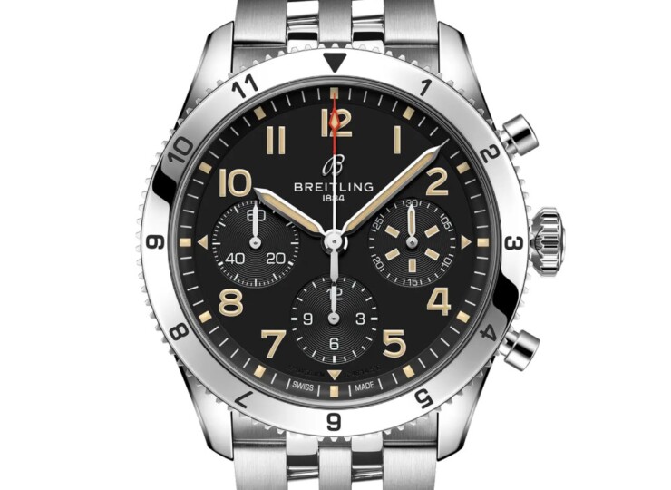BREITLING クラシック アヴィ クロノグラフ 42 P-51 マスタング ブラック文字盤 A233803A1B1A1
