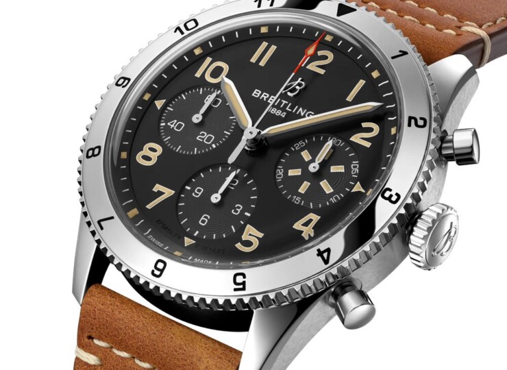 BREITLING クラシック アヴィ クロノグラフ 42 P-51 マスタング ブラック文字盤 ステンレススティール A233803A1B1X1