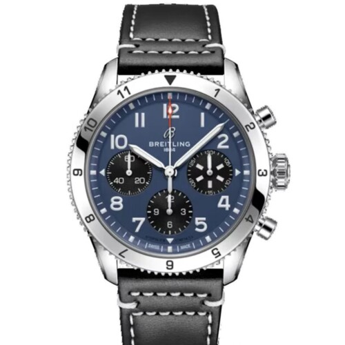 BREITLING クラシック アヴィ クロノグラフ 42 室屋義秀 リミテッド ブルー文字盤 A233804A1C1X1