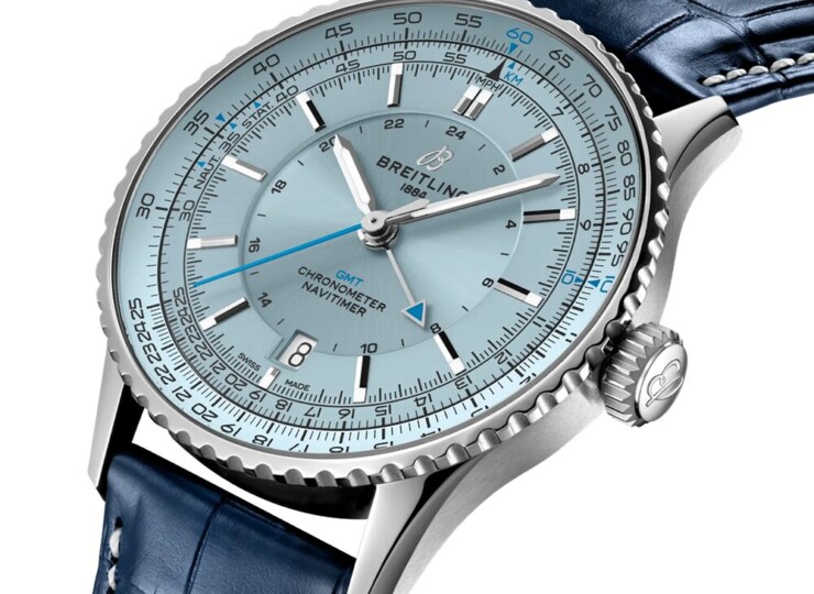 BREITLING ナビタイマー オートマチック GMT 41 アイスブルー文字盤 A32310171C1P1
