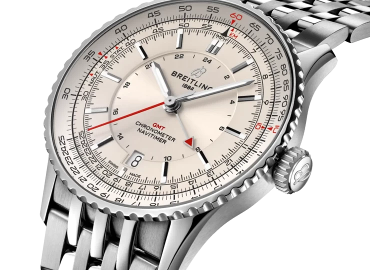 BREITLING ナビタイマー オートマチック GMT 41 クリーム文字盤 ブレスレット A32310211G1A1