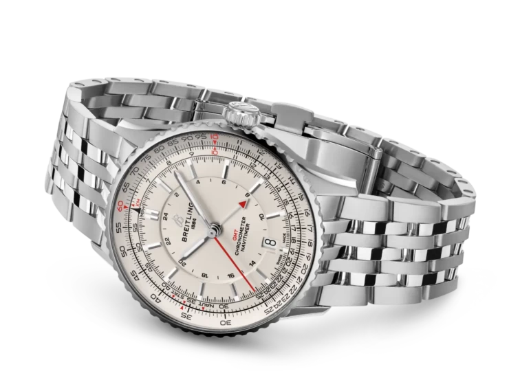 BREITLING ナビタイマー オートマチック GMT 41 クリーム文字盤 ブレスレット A32310211G1A1