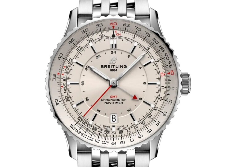 BREITLING ナビタイマー オートマチック GMT 41 クリーム文字盤 ブレスレット A32310211G1A1