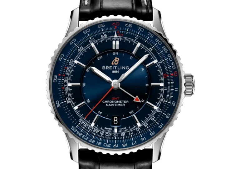 BREITLING ナビタイマー オートマチックGMT 41 侍ジャパン リミテッド ブルー文字盤 A323103A1C1P1