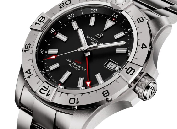 BREITLING アベンジャー オートマチック GMT 44 ブラック文字盤 A32320101B1A1