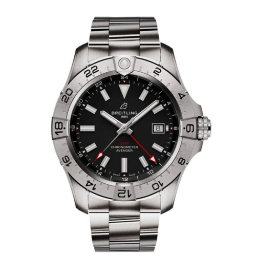 BREITLING アベンジャー オートマチック GMT 44 ブラック文字盤 A32320101B1A1