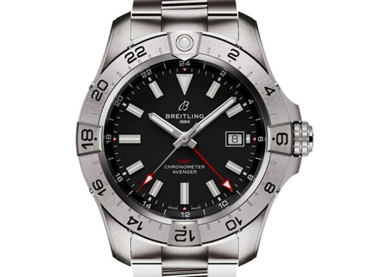 BREITLING アベンジャー オートマチック GMT 44 ブラック文字盤 A32320101B1A1