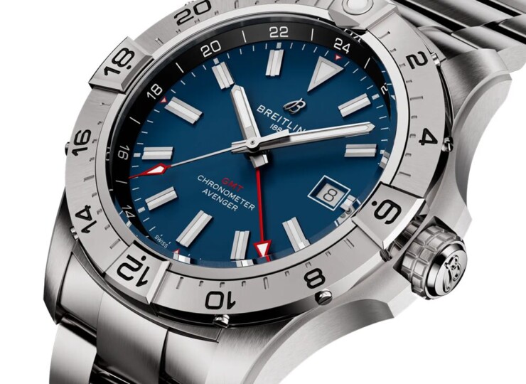BREITLING アベンジャー オートマチック GMT 44 ブルー文字盤 A32320101C1A1