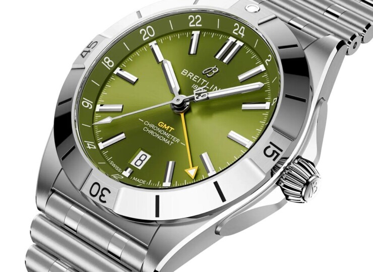 BREITLING クロノマット オートマチック GMT 40 ヤニス・アデトクンボ グリーン文字盤 A32398A11L1A1