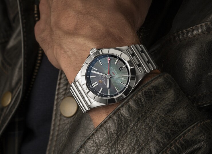 BREITLING クロノマット オートマチック GMT 40 ジャパン リミテッド グレー マザーオブパール文字盤 A32398A91G1A1