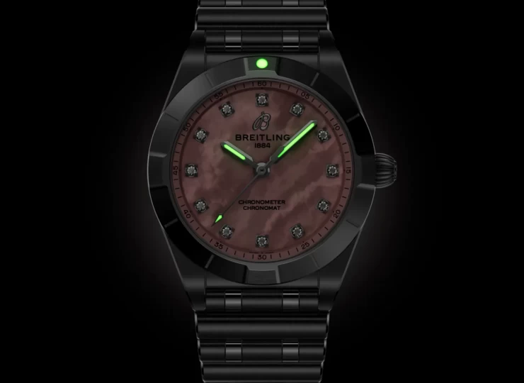 BREITLING クロノマット 28 ピンク マザーオブパール文字盤 A72310101K1A1