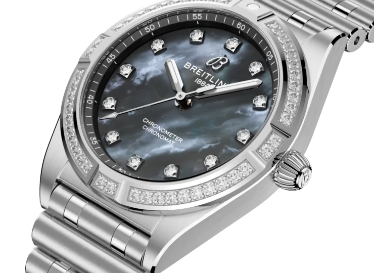 BREITLING クロノマット 28 グレー マザーオブパール文字盤 A72310531G1A1