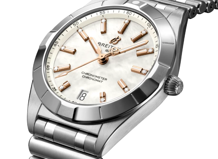 BREITLING クロノマット 32 マザーオブパール文字盤 ステンレススティール A77310101A4A1