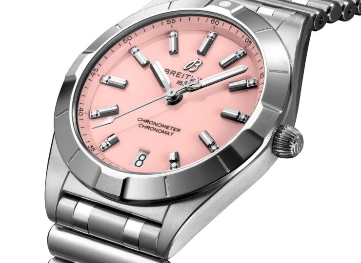 BREITLING クロノマット 32 ピンク文字盤 A77310101K1A1