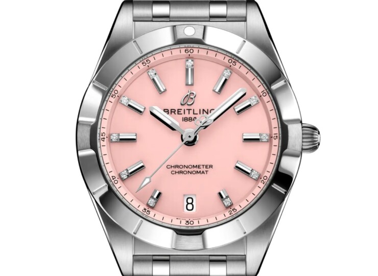 BREITLING クロノマット 32 ピンク文字盤 A77310101K1A1