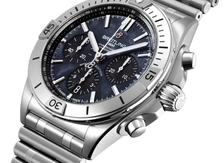 BREITLING クロノマット B01 42 ジャパン エディション ブラック マザーオブパール文字盤 AB0134101B3A1