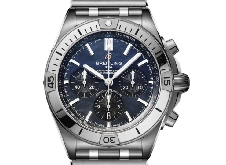BREITLING クロノマット B01 42 ジャパン エディション ブラック マザーオブパール文字盤 AB0134101B3A1