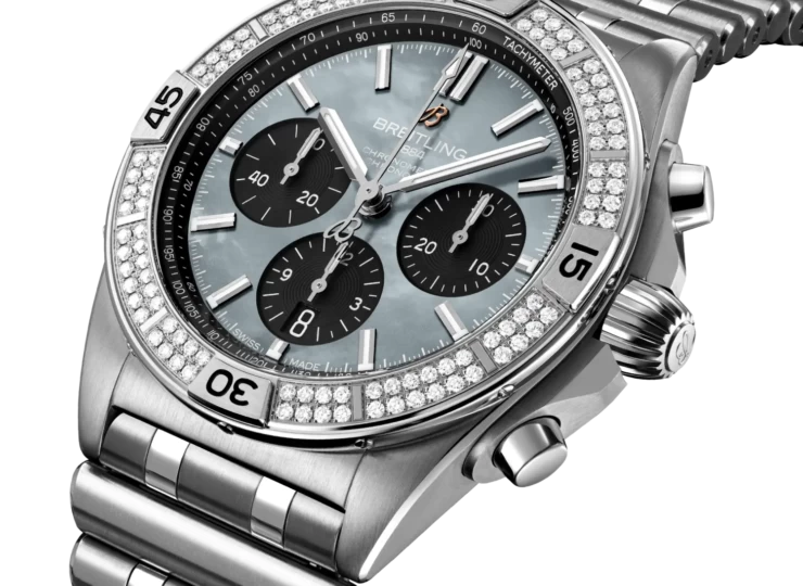 BREITLING クロノマット B01 42 ジャパン リミテッド グレー マザーオブパール文字盤 AB0134A21G2A1