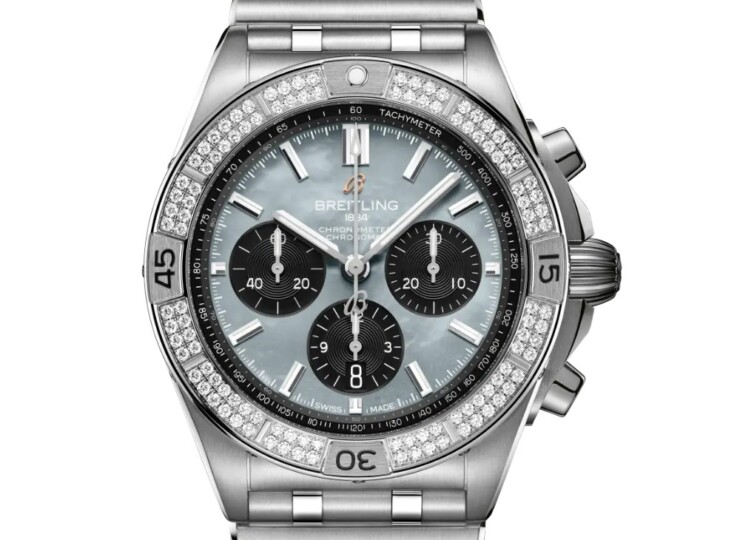 BREITLING クロノマット B01 42 ジャパン リミテッド グレー マザーオブパール文字盤 AB0134A21G2A1