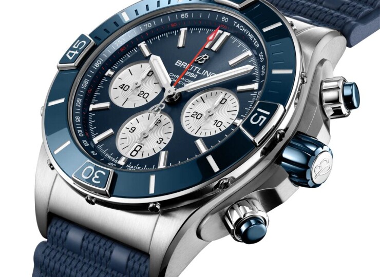 BREITLING スーパー クロノマット B01 44 ブルー文字盤 AB0136161C1S1