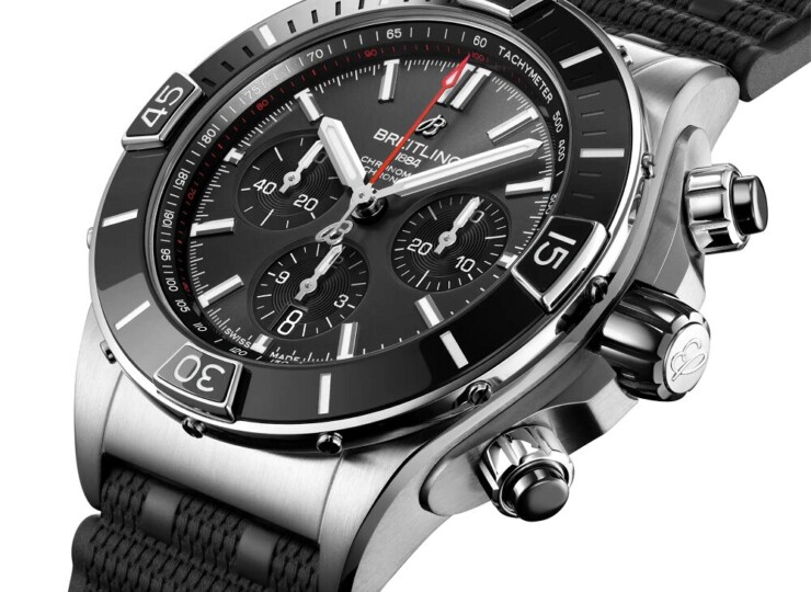 BREITLING スーパー クロノマット B01 44 アンスラサイト文字盤 ステンレススティール AB0136251B2S1