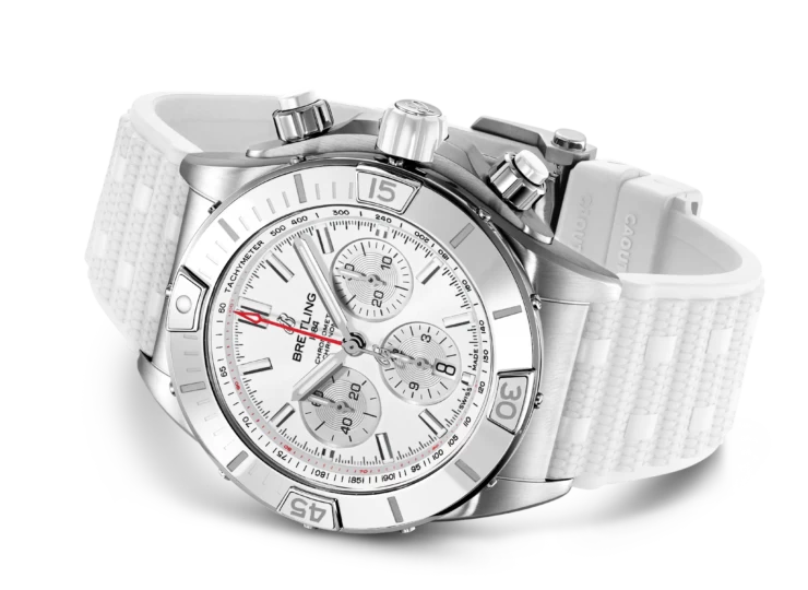 BREITLING スーパー クロノマット B01 44 ジャパン エディション ホワイト文字盤 AB0136A71A1S1
