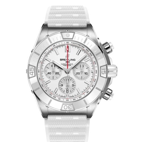 BREITLING スーパー クロノマット B01 44 ジャパン エディション ホワイト文字盤 AB0136A71A1S1