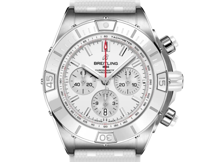 BREITLING スーパー クロノマット B01 44 ジャパン エディション ホワイト文字盤 AB0136A71A1S1