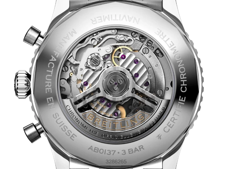 BREITLING ナビタイマー B01 クロノグラフ 46 ブルー文字盤 ブレスレット AB0137211C1A1