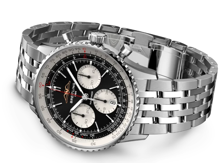 BREITLING ナビタイマー B01 クロノグラフ 43 ブラック文字盤 ブレスレット AB0138211B1A1