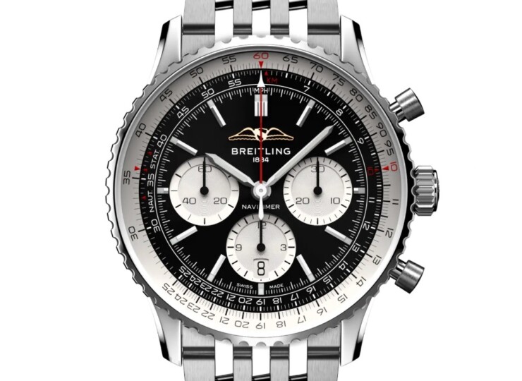 BREITLING ナビタイマー B01 クロノグラフ 43 ブラック文字盤 ブレスレット AB0138211B1A1