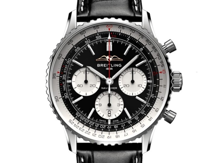 BREITLING ナビタイマー B01 クロノグラフ 43 ブラック文字盤 ステンレススティール AB0138211B1P1